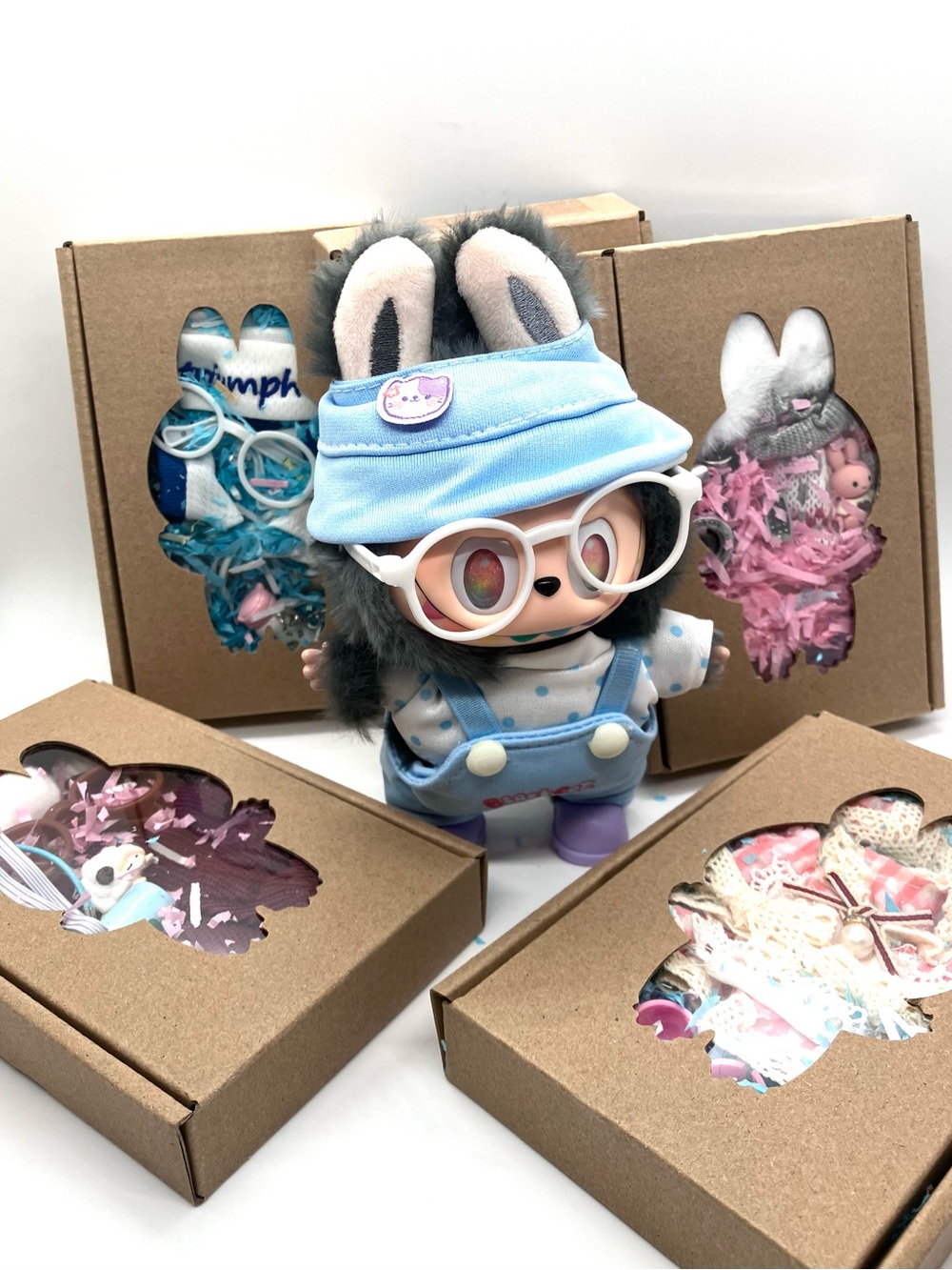 Labubu Costume Outfit Set, Fits Versions 1-3, Comes With Shoes, Hat & Accessory